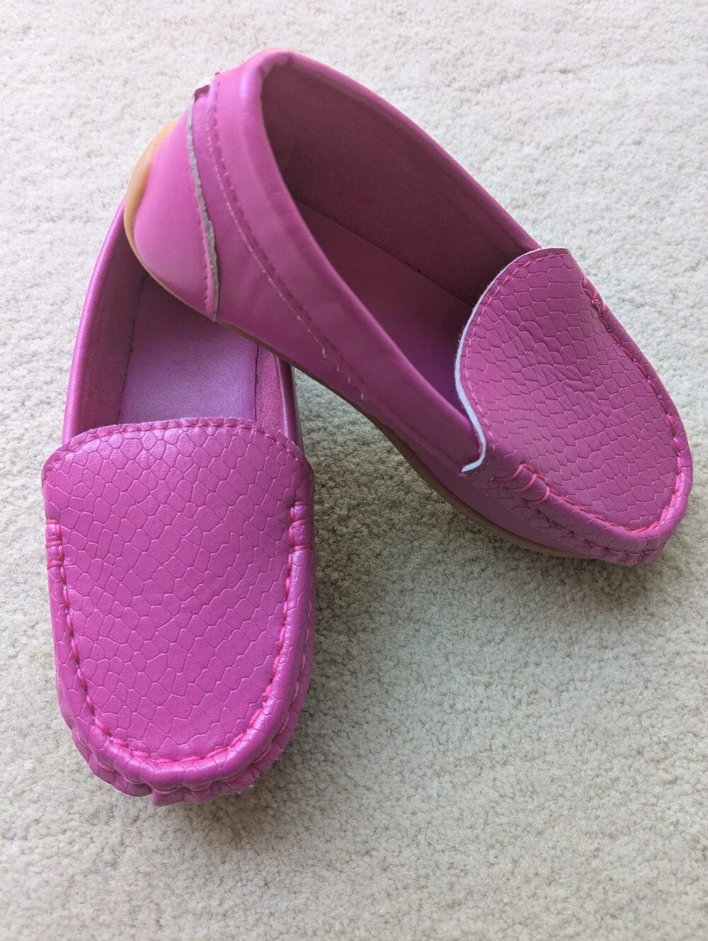 Brand New Pink Loafers Moccasins - Girls EU 28 / US 11